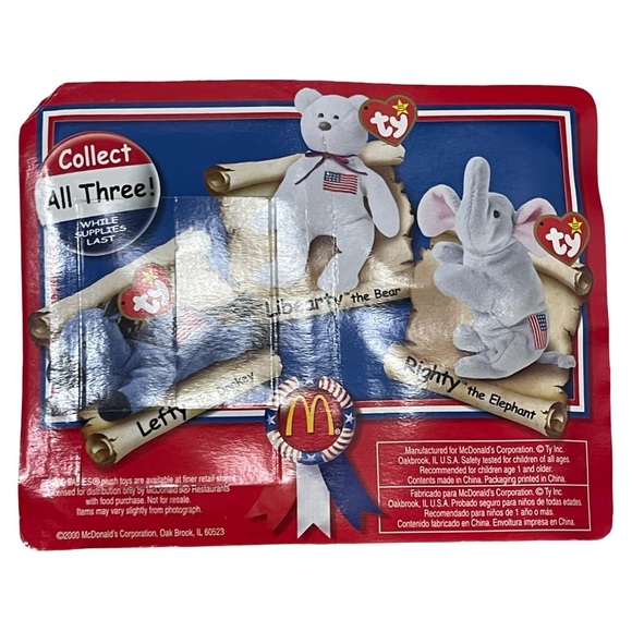 Ty Beanie Baby named Righty the Elephant - Picture 2 of 2